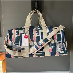NWT Herschel Unisex Novel Mid-Volume Abstract Block Weekender Duffle Travel Bag
